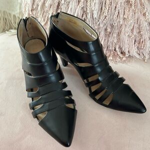 L.A.M.B black leather booties. Size71/2